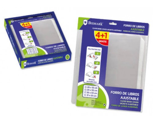 PACK 4+1 FORRALIBROS BISMARK AJUSTABLE 30 X 55 BISMARK 326267 (Espera 4 dias)