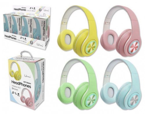 AURICULARES HEAD BLUETOOTH PASTEL LITTLE FUN (COLORES SURTIDOS) UMAY 328963