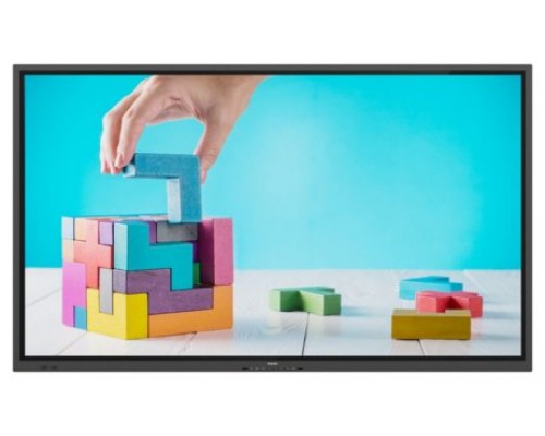 Philips E-Line 86BDL4152E/00 Pantalla plana para señalización digital 2,18 m (86") Wifi 400 cd / m² 4K Ultra HD Negro Pantalla táctil Procesador incorporado Android 18/7