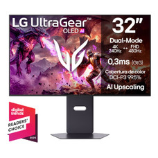 MONITOR LG 32" ULTRAGEAR OLED 32GX870B-B: PANEL OLED, RESOLUCI&Oacute;N 4K UHD, 240 HZ, 0,03 MS, DISPLAYHDR TRUE BLACK 500, G-SYNC COMPATIBLE, FREESYNC PREMIUM PRO