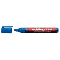 MARCADOR PERMANENTE PUNTA BISELADA 1-5MM 330 AZUL EDDING 330-03 (MIN10) (Espera 4 dias)