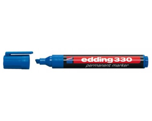 MARCADOR PERMANENTE PUNTA BISELADA 1-5MM 330 AZUL EDDING 330-03 (MIN10) (Espera 4 dias)