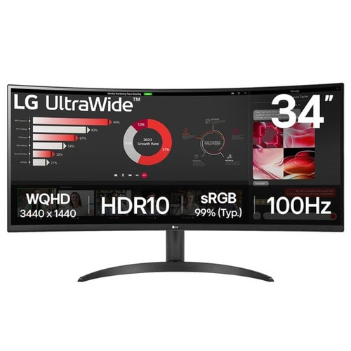 MONITOR LG 34WR50QK-B 34" ULTRAWIDE QHD 5MS NEGRO HDMI DP-DI38 MONITOR LG 34WR50QK-B 34" ULTRAWIDE QHD 5MS NEGRO HDMI DP