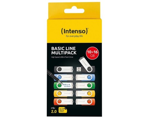 Intenso Basic Line Multipack Lápiz USB 2.0 8GB 10u