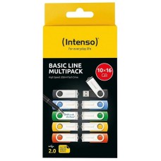 Intenso Basic Line Multipack Lápiz USB2.0 16GB 10u