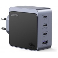 Ugreen Nexode S 100W 4-Port GaN Fast Charger EU gray Ordenador portátil, Teléfono móvil, Portátil, Batería portátil, Tableta Gris Corriente alterna Interior