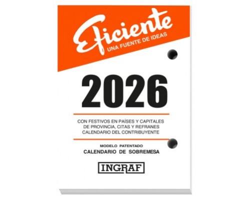 BLOC BUFFET 2026 EFICIENTE CASTELLANO INGRAF 356411 (Espera 4 dias)