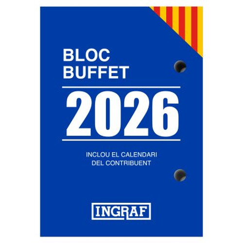 BLOC BUFFET 2026 INGRAF CATALAN INGRAF 356434 (Espera 4 dias)-SX0 BLOC BUFFET 2026 INGRAF CATALAN INGRAF 356434 (Espera 4 dias)