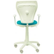 SILLA JUVENIL SALINAS BLANCA MICRO AZUL