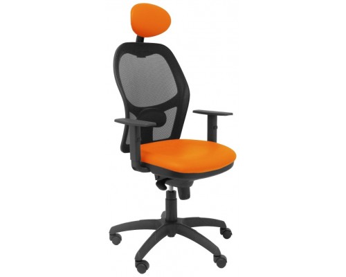 SILLA JORQUERA MALLA NEGRA ASIENTO SIMILPIEL NARA