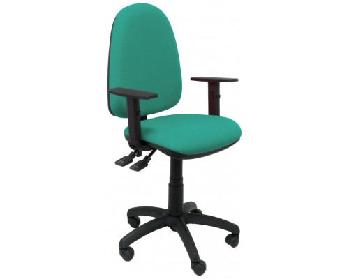 SILLA TRIBALDOS VERDE CON BRAZOS REGULABLES