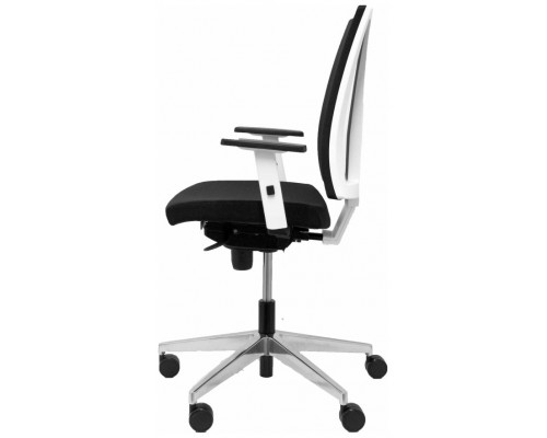 SILLA CÓZAR BLANCA CON RESPALDO MALLA ASIENTO BAL