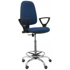 TABURETE SOCOVOS BALI AZUL MARINO BRAZOS FIJOS