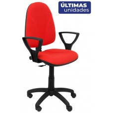 SILLA ALGARRA ROJO BRAZOS FIJOS