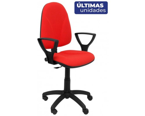 SILLA ALGARRA ROJO BRAZOS FIJOS