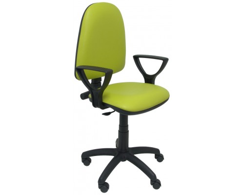 SILLA AYNA SIMILPIEL VERDE CON BRAZOS