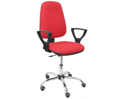 SILLA SOCOVOS BALI ROJO BRAZOS FIJOS