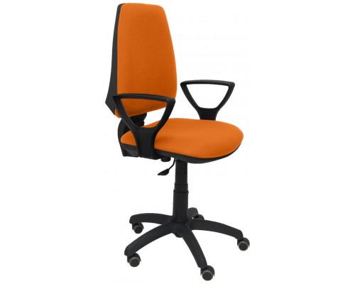 SILLA ELCHE CP BALI NARANJA BRAZOS FIJOS RUEDAS D