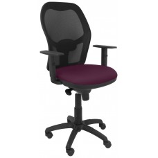 SILLA JORQUERA MALLA NEGRA ASIENTO BALI MORADO