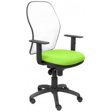 SILLA JORQUERA MALLA BLANCA ASIENTO BALI VERDE PI