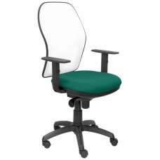 SILLA JORQUERA MALLA BLANCA ASIENTO BALI VERDE