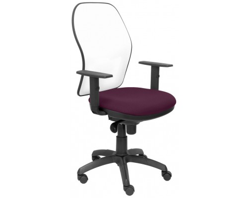 SILLA JORQUERA MALLA BLANCA ASIENTO BALI MORADO