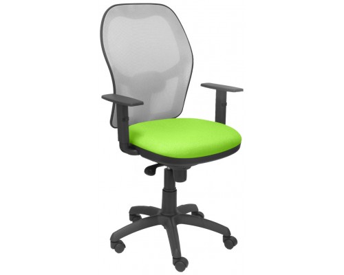 SILLA JORQUERA MALLA GRIS ASIENTO BALI VERDE PIST