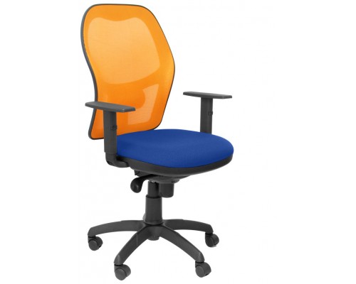 SILLA JORQUERA MALLA NARANJA ASIENTO BALI AZUL