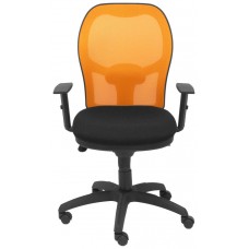 SILLA JORQUERA MALLA NARANJA ASIENTO BALI NEGRO