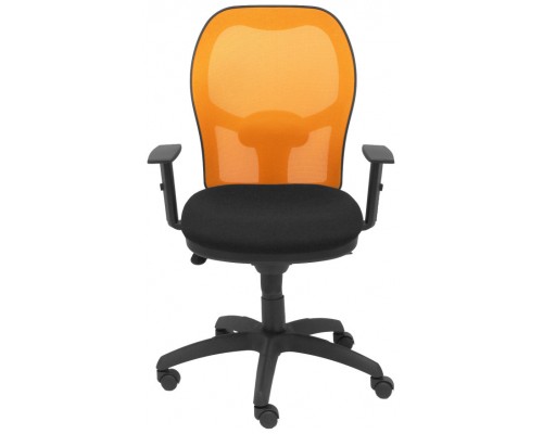 SILLA JORQUERA MALLA NARANJA ASIENTO BALI NEGRO