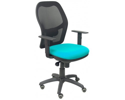 SILLA JORQUERA MALLA NEGRA ASIENTO BALI VERDE