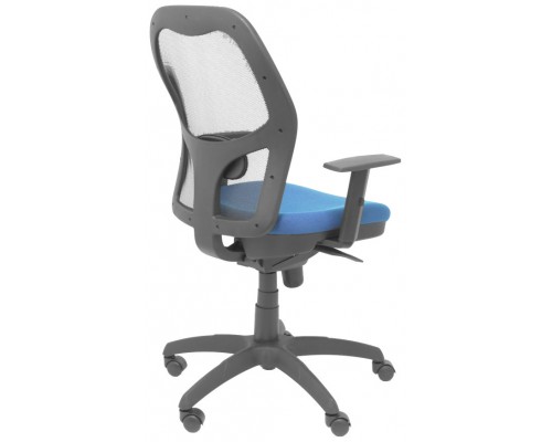 SILLA JORQUERA MALLA NEGRA ASIENTO BALI AZUL MARI