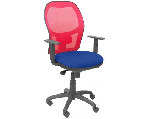 SILLA JORQUERA MALLA ROJA ASIENTO BALI AZUL