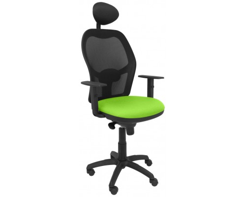 SILLA JORQUERA MALLA NEGRA ASIENTO BALI VERDE PIS