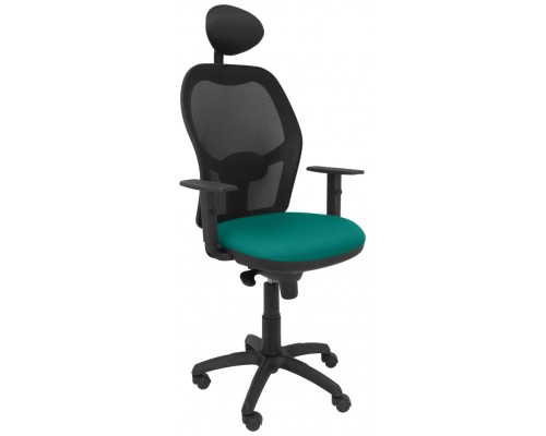 SILLA JORQUERA MALLA NEGRA ASIENTO BALI VERDE CLA