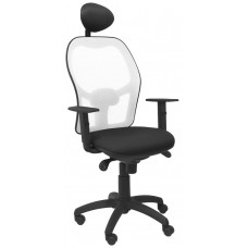 SILLA JORQUERA MALLA BLANCA ASIENTO BALI NEGRO CO