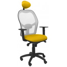 SILLA JORQUERA MALLA GRIS ASIENTO BALI AMARILLO C