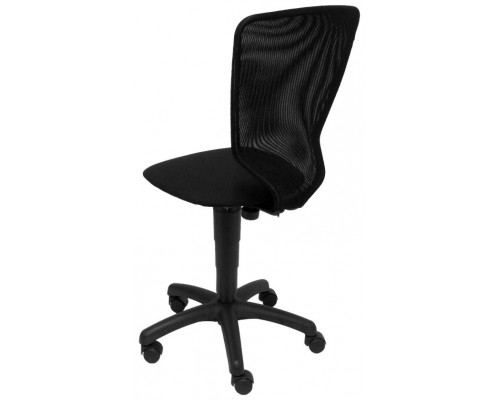 SILLA JUVENIL JÚCAR RESPALDO MALLA NEGRO ASIENTO