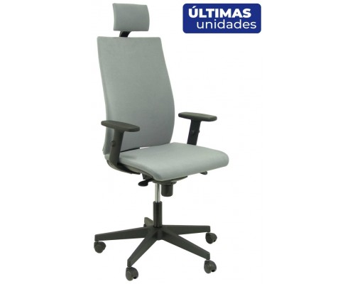 SILLON ALMENDROS MICRO GRIS BRAZOS REGULABLES Y CA