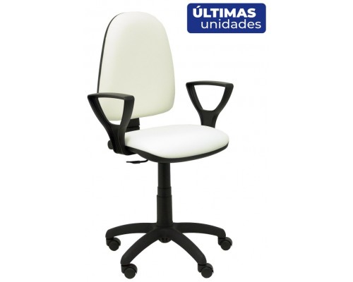 SILLA AYNA SIMILPIEL ANTIBACTERIAS BLANCO CON BRAZ