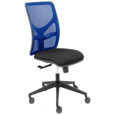 SILLA MOTILLA MALLA AZUL ASIENTO BALI NEGRO