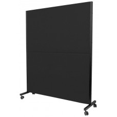 BIOMBO VALDEGANGA SIMILPIEL NEGRO CON RUEDAS CON F