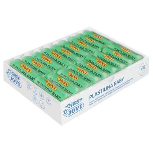 MY FIRST PLASTILINA BABY CAJA 18 PASTILLAS PASTA PARA MODELAR S&Uacute;PER BLANDA 38 G VERDE  NEW JOVI 37010 (Espera 4 dias)