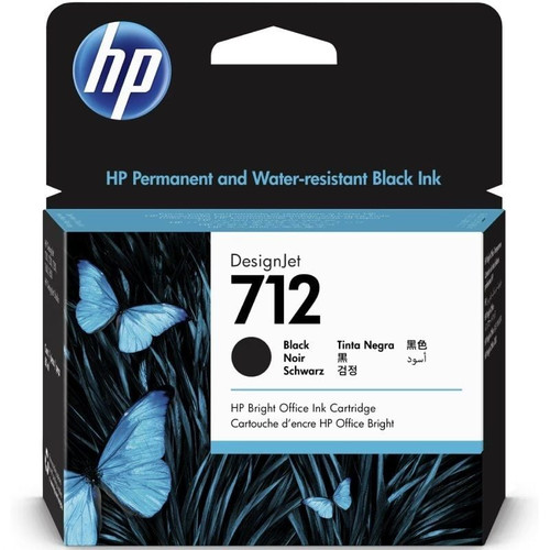 HP Cartucho de Tinta DesignJet 712 negro de 80 ml