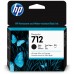 HP Cartucho de Tinta DesignJet 712 negro de 80 ml