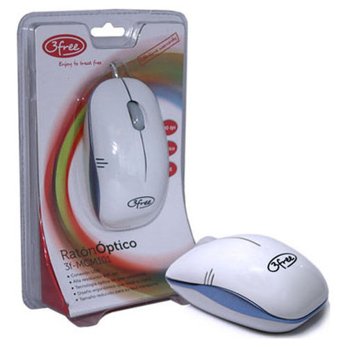 MOUSE 3FREE MCM101/WB DISE&Acirc;&yen;O BLANCO AZUL