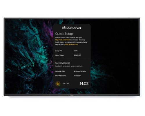 NEC MultiSync ME501 Pantalla plana para señalización digital 127 cm (50") VA Wifi 400 cd / m² Negro 18/7