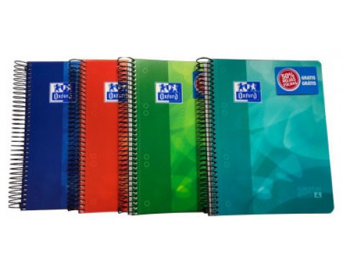 Oxford Europeanbook 4 cuaderno y block A5+ 120 hojas Colores surtidos (MIN5) (Espera 4 dias)