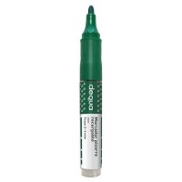 DEQUA Marcador pizarra recargable punta conica trazo 1,5-3mm verde