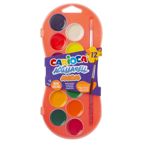 ESTUCHE ACUARELAS NEON 12 COLORES CARIOCA 42406 (Espera 4 dias)-SX0 ESTUCHE ACUARELAS NEON 12 COLORES CARIOCA 42406 (Espera 4 dias)